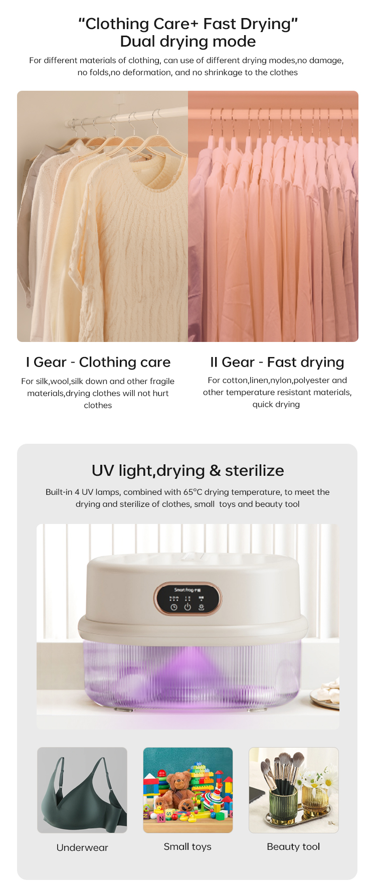 Fold clothes dryer